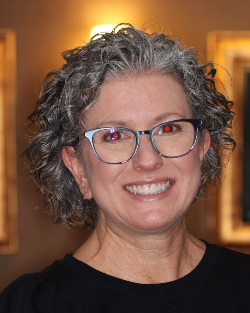 Woman smiling